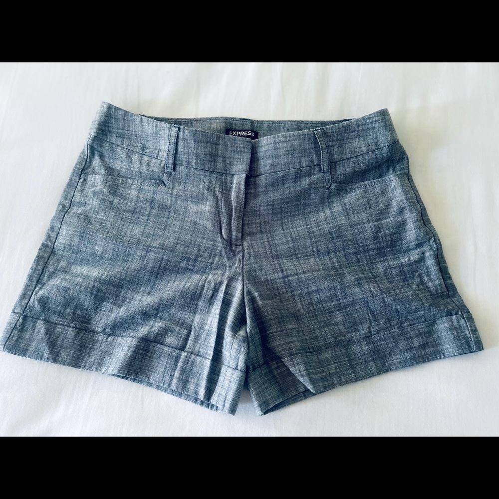 Express. Blue/gray summer short. Size 0